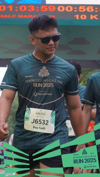 Race photo from Mangkunegaran Run 2025