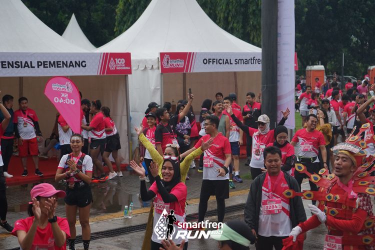 Race photo from Smartfren Run 2024