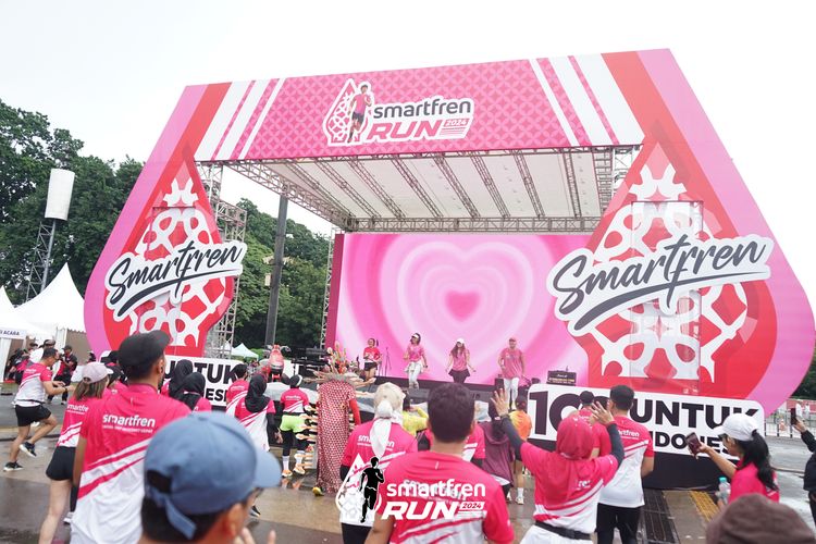 Race photo from Smartfren Run 2024