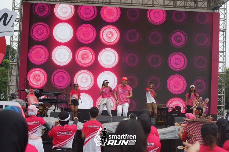 Race photo from Smartfren Run 2024