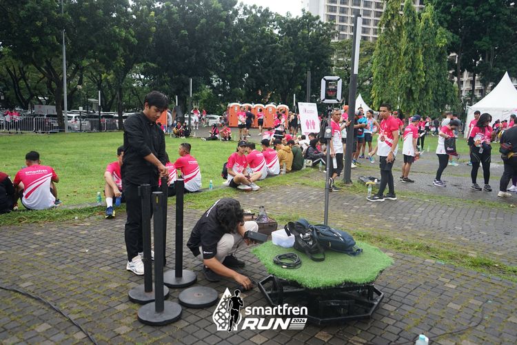 Race photo from Smartfren Run 2024