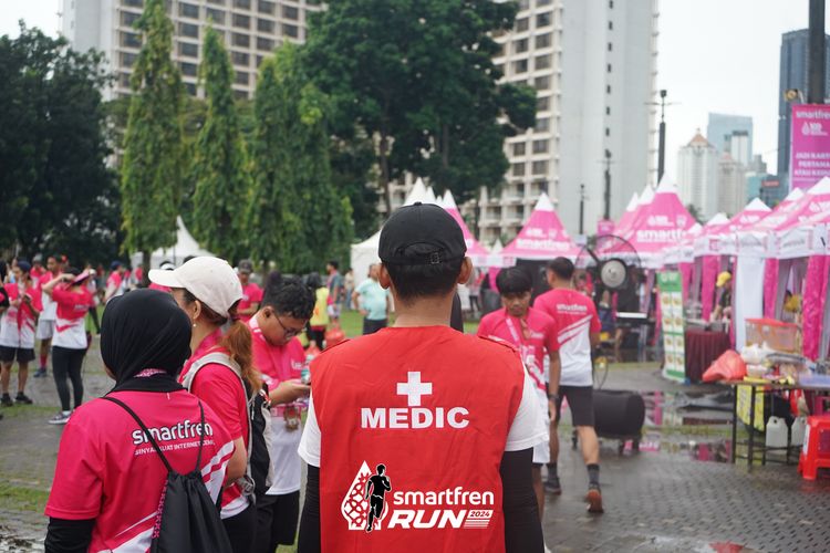Race photo from Smartfren Run 2024