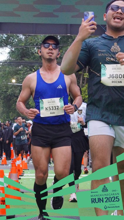Race photo from Mangkunegaran Run 2025