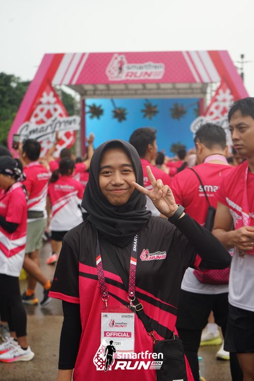 Race photo from Smartfren Run 2024