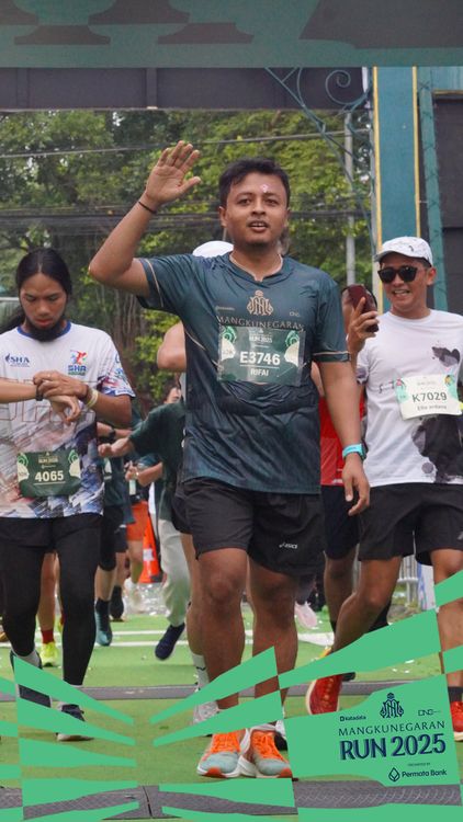 Race photo from Mangkunegaran Run 2025