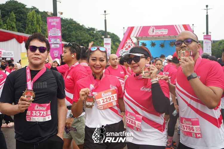 Race photo from Smartfren Run 2024