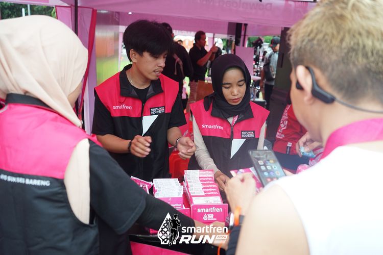 Race photo from Smartfren Run 2024