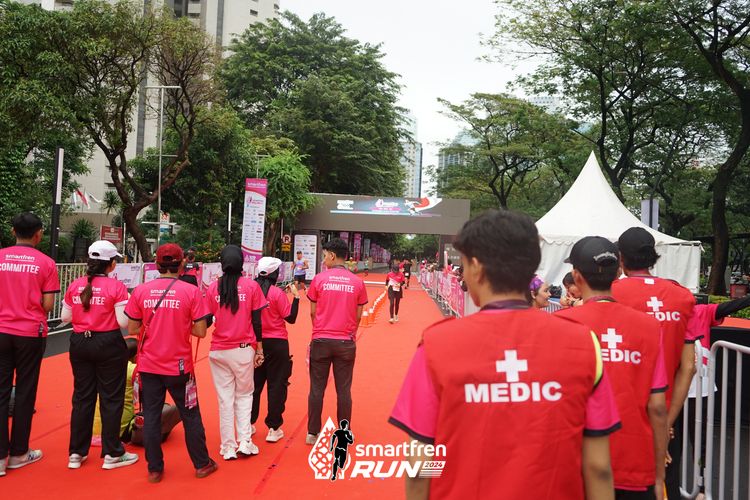 Race photo from Smartfren Run 2024