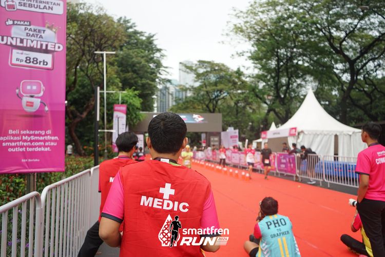 Race photo from Smartfren Run 2024
