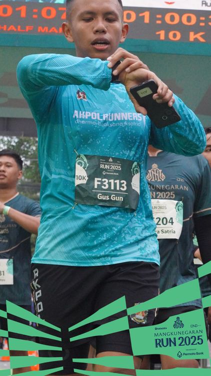 Race photo from Mangkunegaran Run 2025