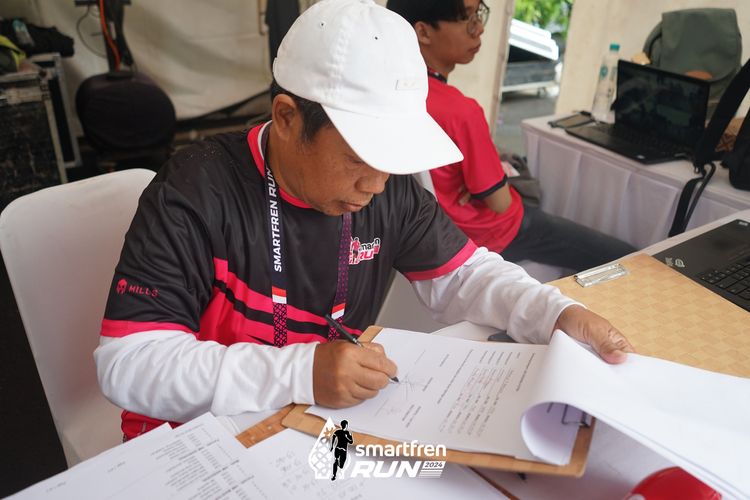 Race photo from Smartfren Run 2024