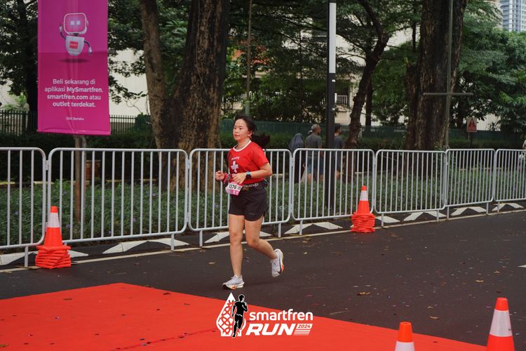 Race photo from Smartfren Run 2024