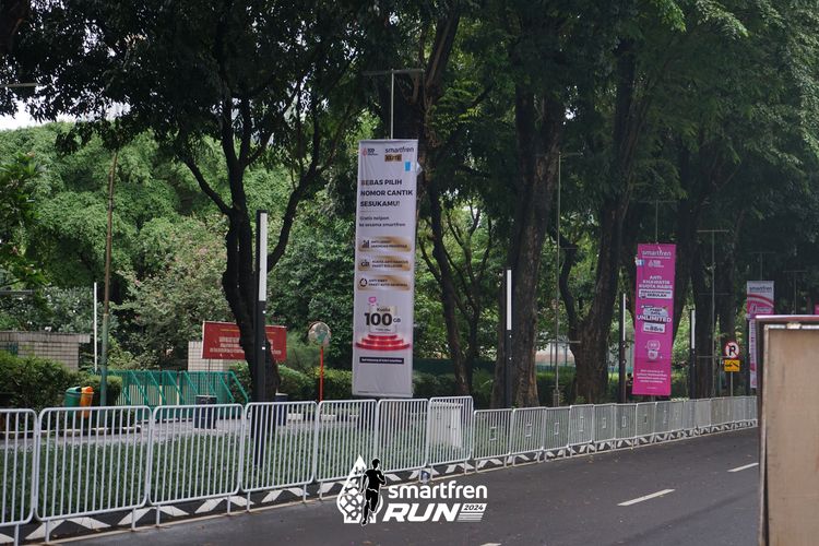 Race photo from Smartfren Run 2024