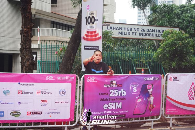 Race photo from Smartfren Run 2024