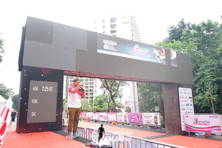 Race photo from Smartfren Run 2024