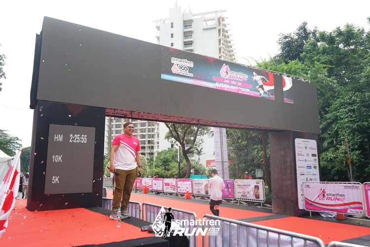 Race photo from Smartfren Run 2024