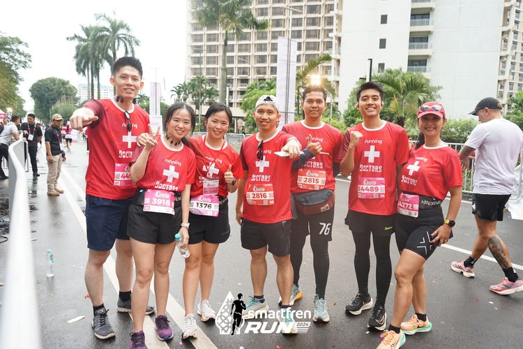 Race photo from Smartfren Run 2024