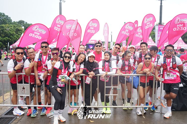 Race photo from Smartfren Run 2024