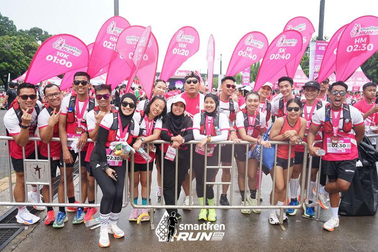Race photo from Smartfren Run 2024