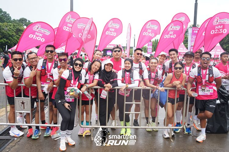 Race photo from Smartfren Run 2024