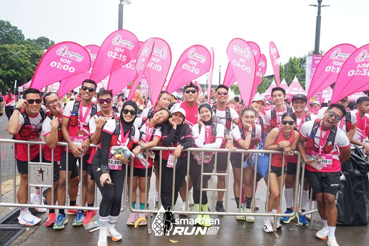 Race photo from Smartfren Run 2024