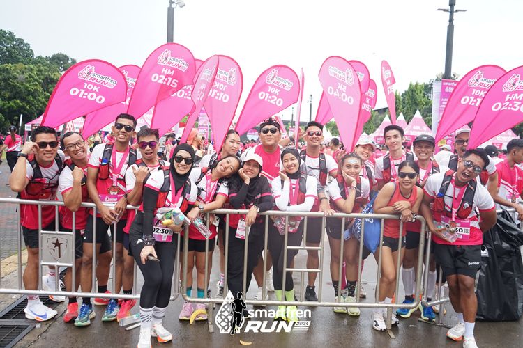 Race photo from Smartfren Run 2024