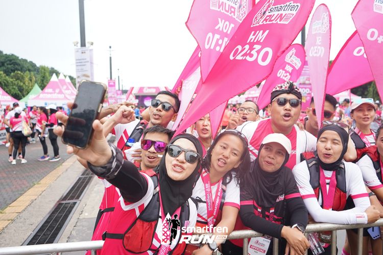 Race photo from Smartfren Run 2024