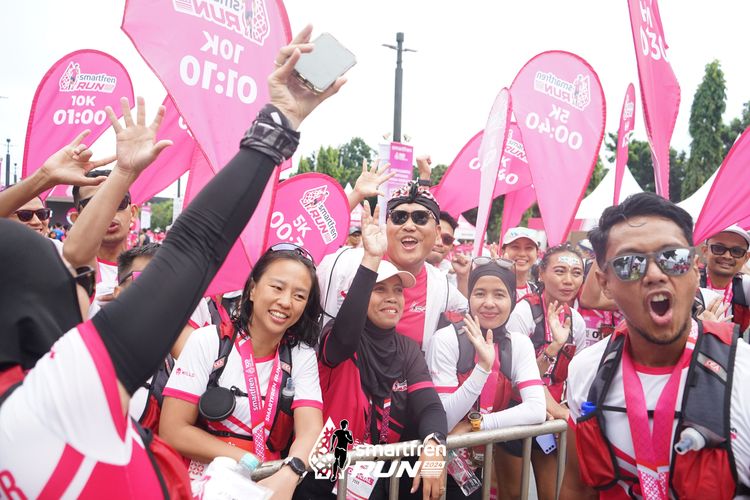 Race photo from Smartfren Run 2024