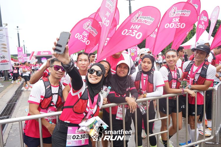 Race photo from Smartfren Run 2024
