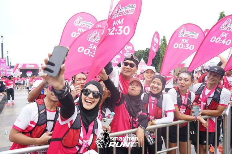 Race photo from Smartfren Run 2024