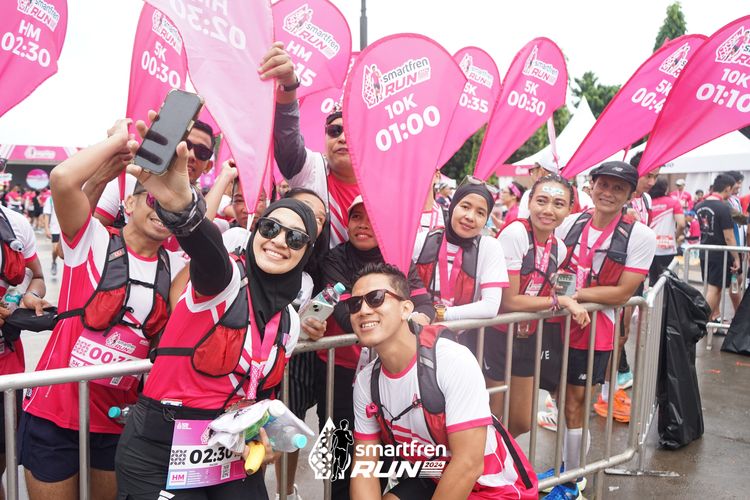Race photo from Smartfren Run 2024