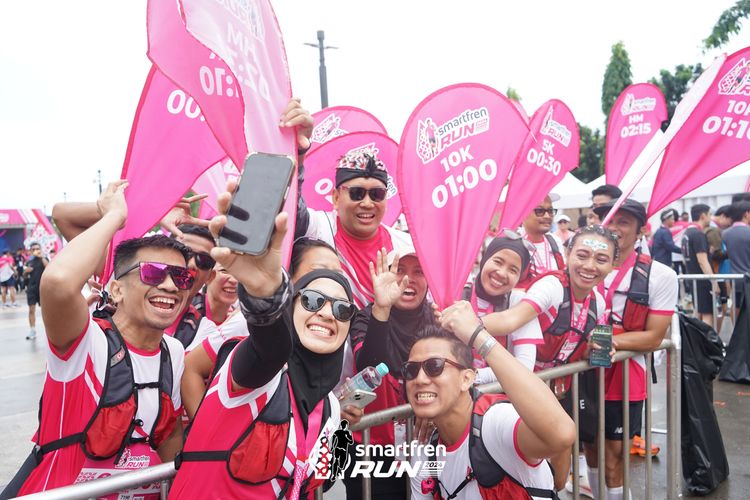 Race photo from Smartfren Run 2024