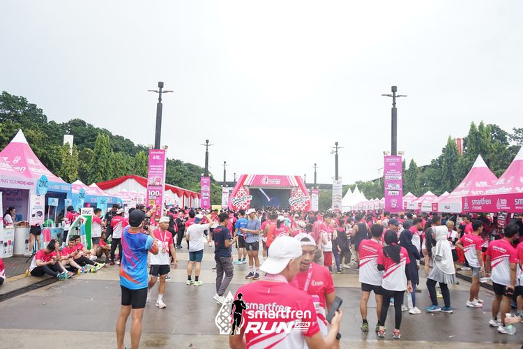 Race photo from Smartfren Run 2024