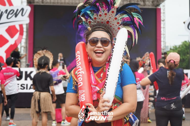 Race photo from Smartfren Run 2024