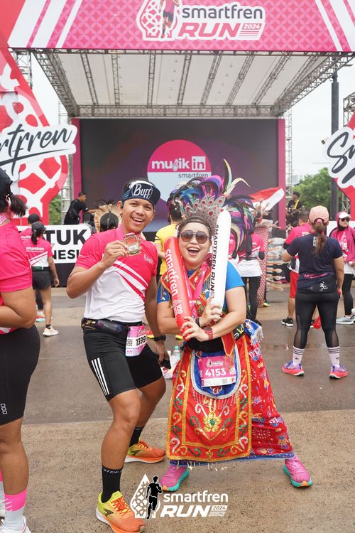 Race photo from Smartfren Run 2024