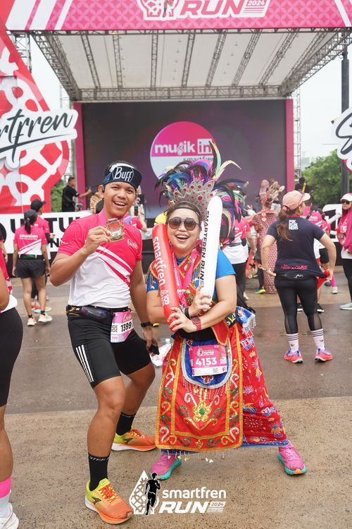 Race photo from Smartfren Run 2024