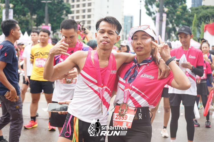 Race photo from Smartfren Run 2024