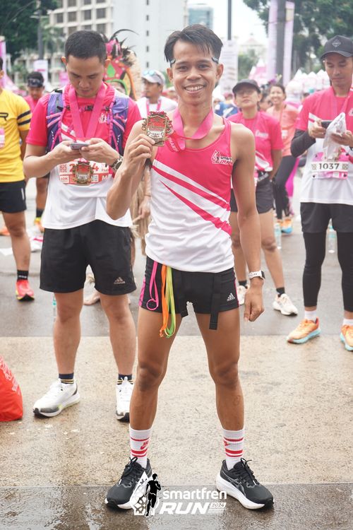 Race photo from Smartfren Run 2024