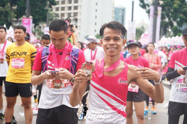 Race photo from Smartfren Run 2024