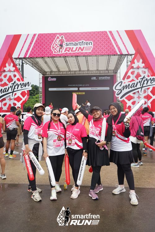 Race photo from Smartfren Run 2024