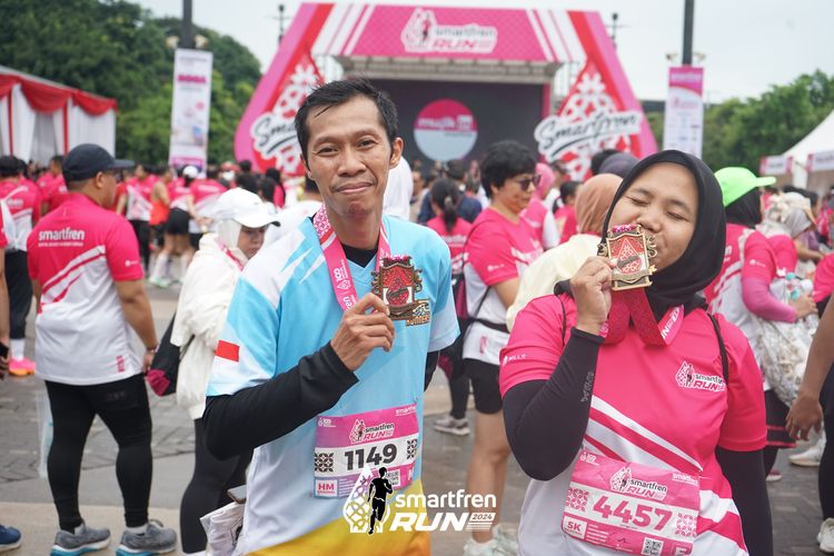 Race photo from Smartfren Run 2024