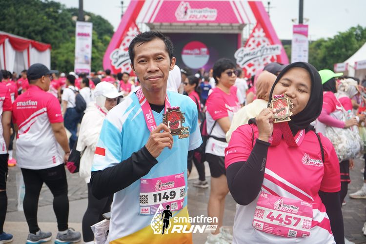Race photo from Smartfren Run 2024