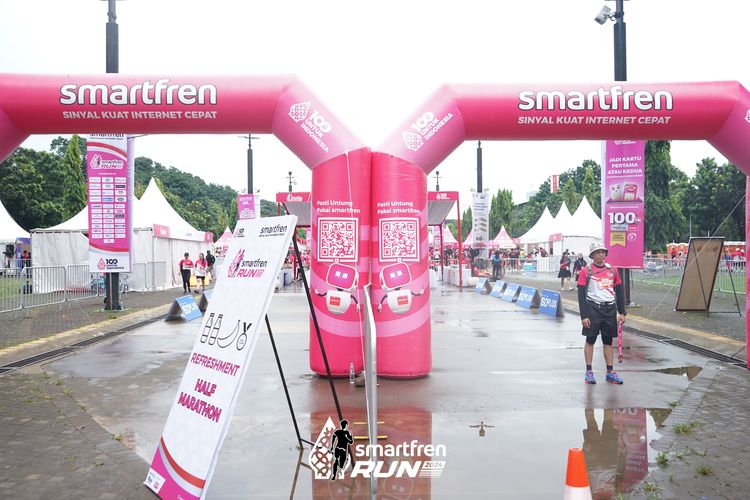 Race photo from Smartfren Run 2024