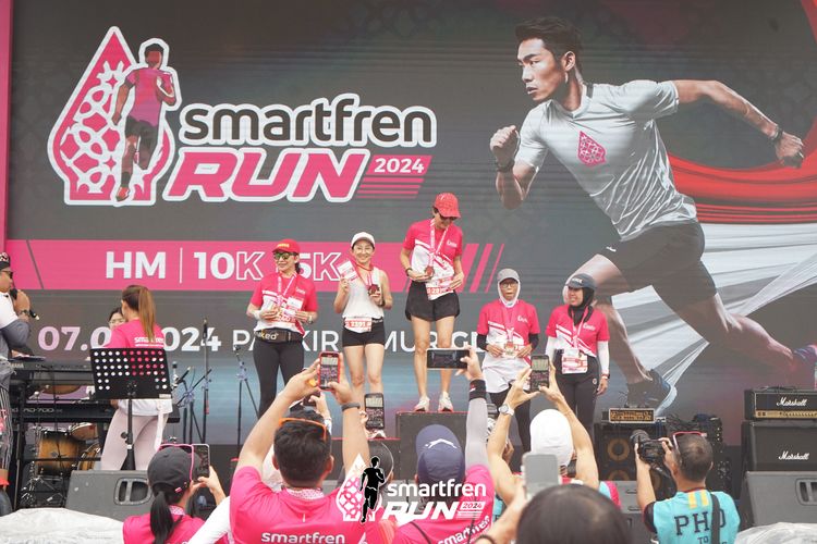 Race photo from Smartfren Run 2024