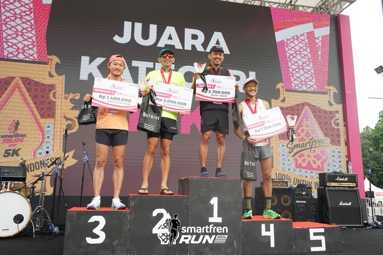 Race photo from Smartfren Run 2024
