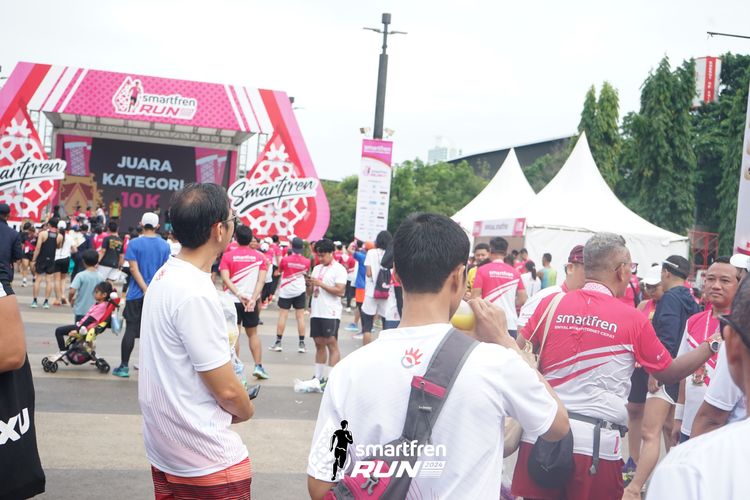 Race photo from Smartfren Run 2024