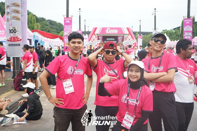 Race photo from Smartfren Run 2024
