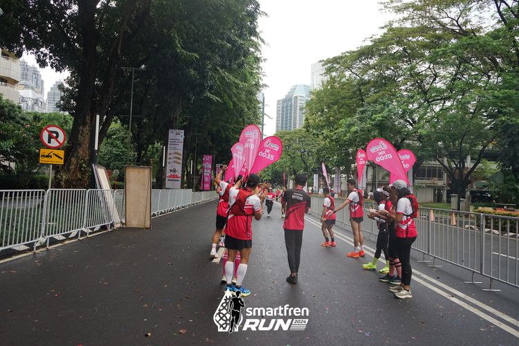 Race photo from Smartfren Run 2024