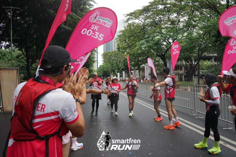 Race photo from Smartfren Run 2024