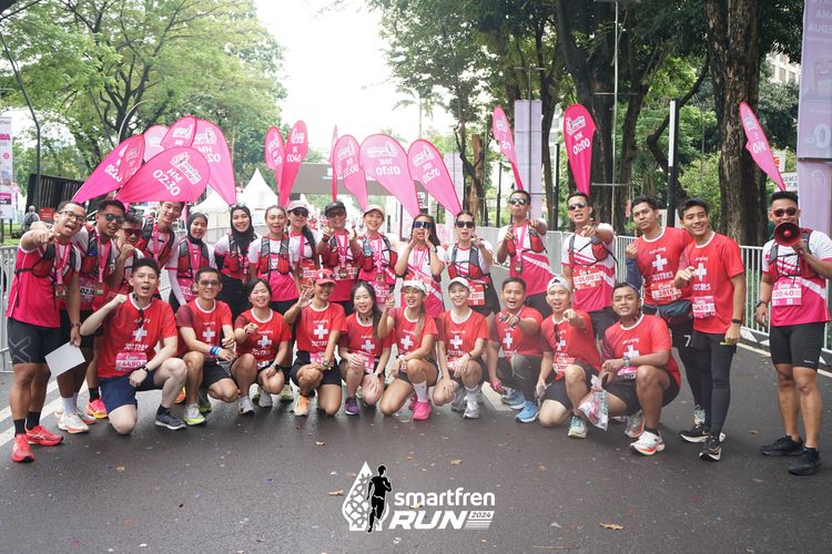 Race photo from Smartfren Run 2024